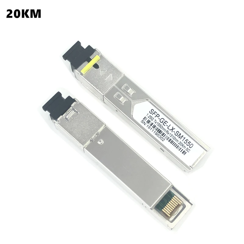 Волоконно-оптический модуль SC SFP 1 25G 20/40/60/80/100KM 1310/1490 нм одноволоконный оптический