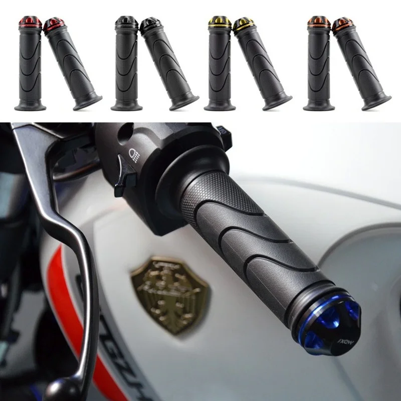 

Motorcycle Handle Bars Scooter Modified Handlebar Glue Universal Refueling Door Handle Car Grip Cover New Rubber Aluminum Alloy