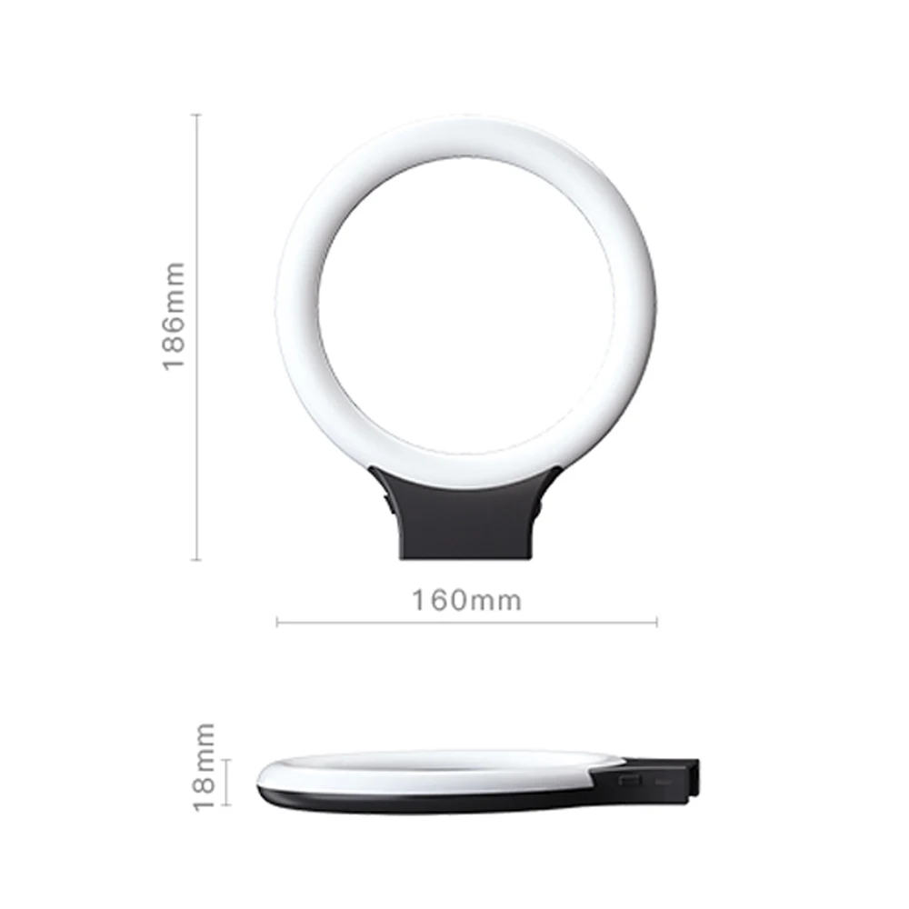 Фотография 3 варианта 16 7 Вт заполняющий светильник для селфи лампа USB камера