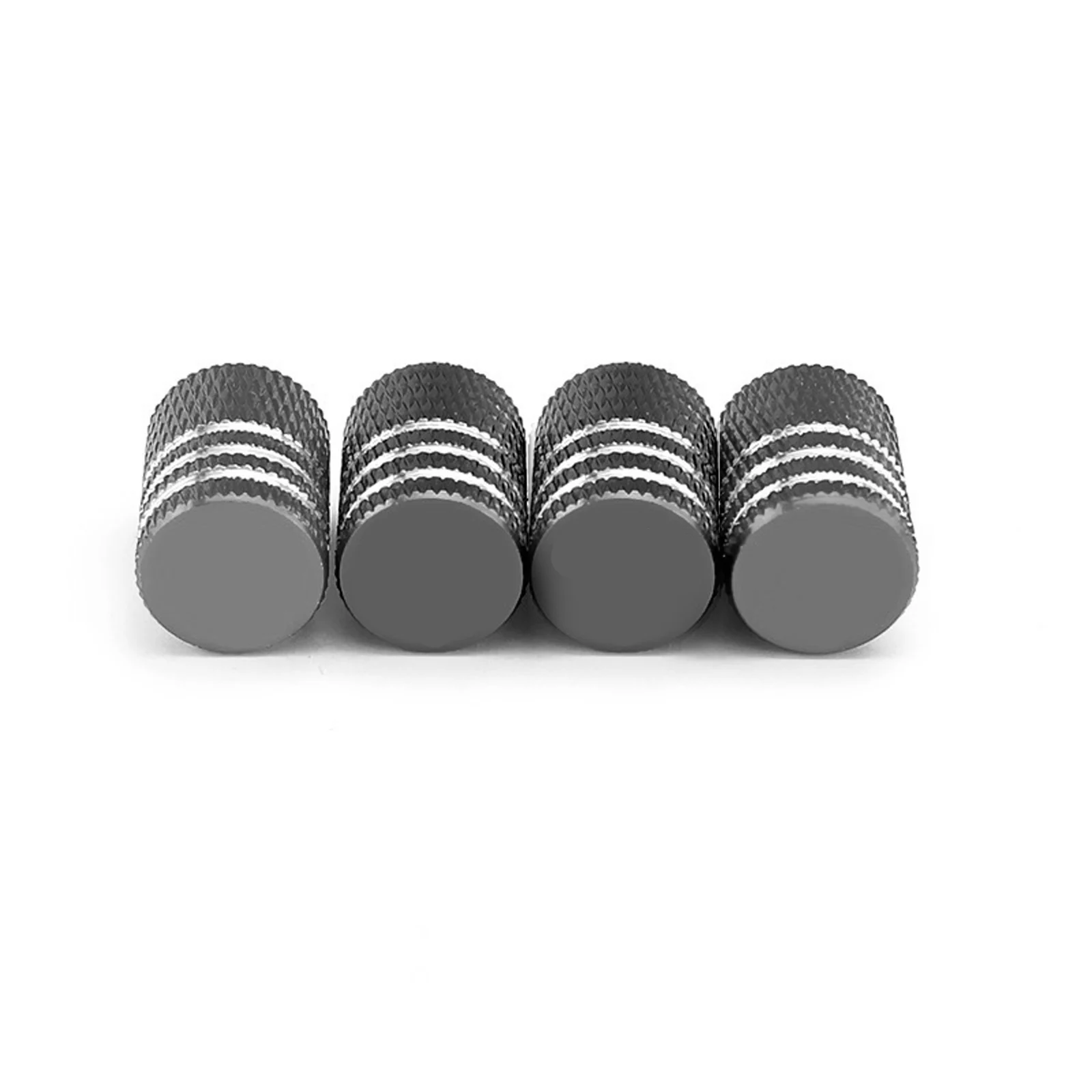 

4Pcs/Set Car Tire Valve Stems Cap Aluminum Tire Wheel Stem Air Valve Caps Dustproof Caps for Tesla Model 3 S X Y Gray
