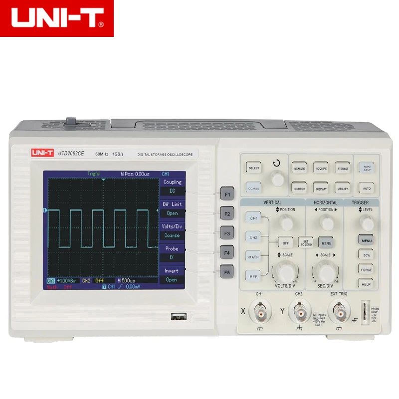UNI-T UTD2062CE цифровой осциллограф для хранения 2 канала 60MHz 1Gs/s | Инструменты