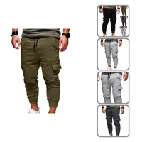 trendy trousers long ankle banded casual spring sweatpants men pants spring sweatpants