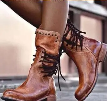 

stitching Knight boots, size 43 1-3cm personalized round head