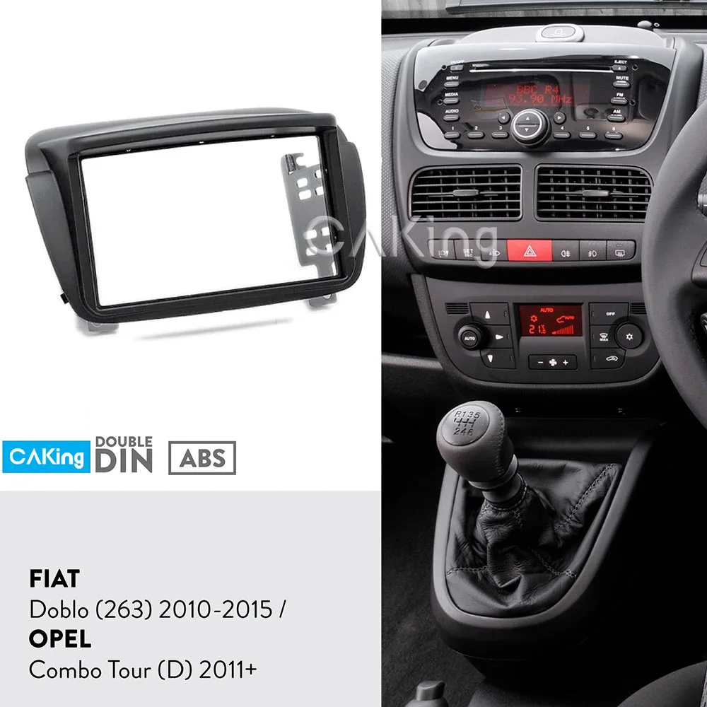 Автомобильная радиопанель Fascia Для FIAT Doblo (263) 2010 2015 / OPEL Combo Tour (D) 2011 + рамка комплект