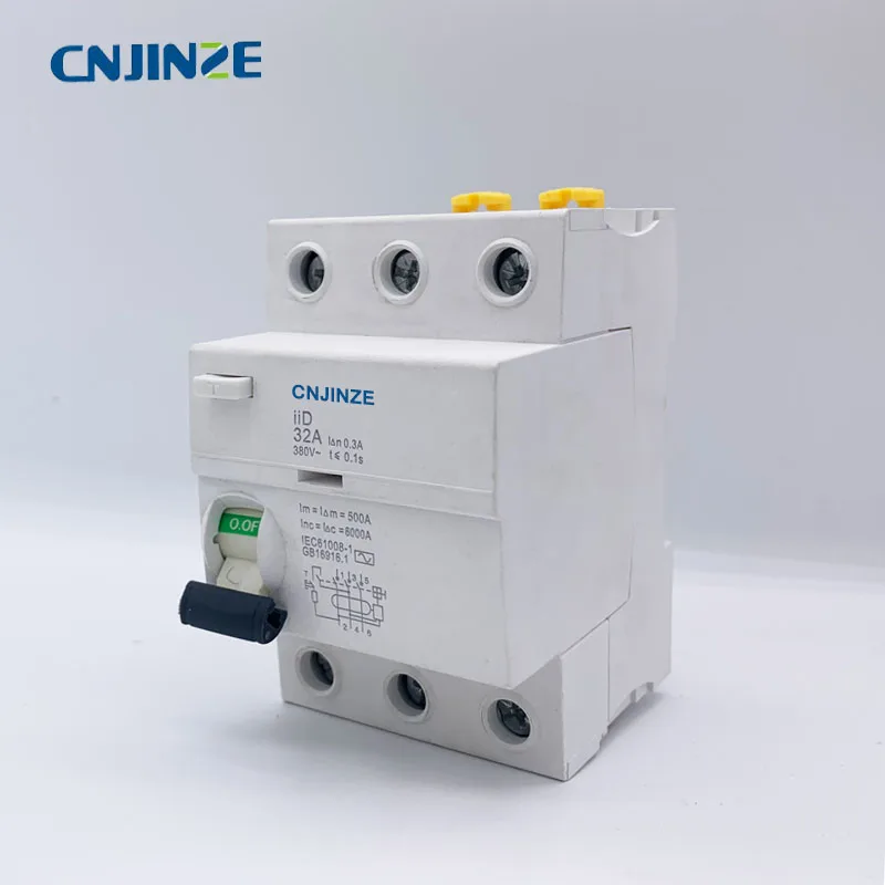 CNJINZE новый тип C65 63A 3 канальный A/переменного тока Электромагнитная Тип УЗО