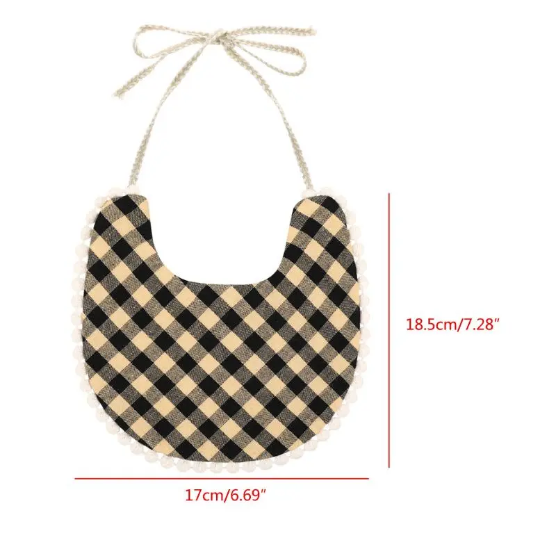 

2020 New Infant Baby Girls Boys Bib Kid Toddler Dinner Feeding Tassel Double-deck Cotton Linen Burp Cloths Saliva Towel