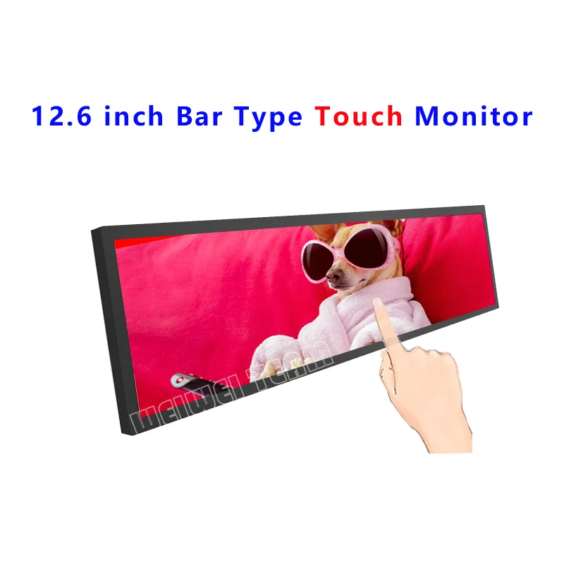 

12.6 Inch 1920*515 Touch Monitor For Aida64 Raspberry Pi Display NV126B5M-N41 dengan 60Hz EDP 40 Pins Driver Board
