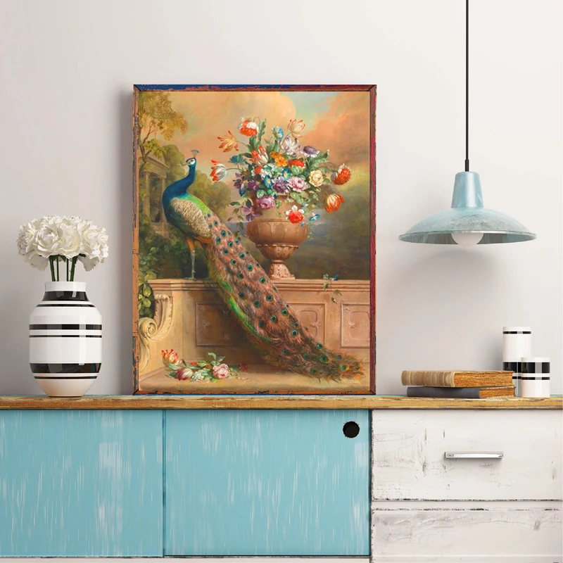 Новый DIY 5D алмазная вышивка животное Алмазная картина крестиком набор цветок