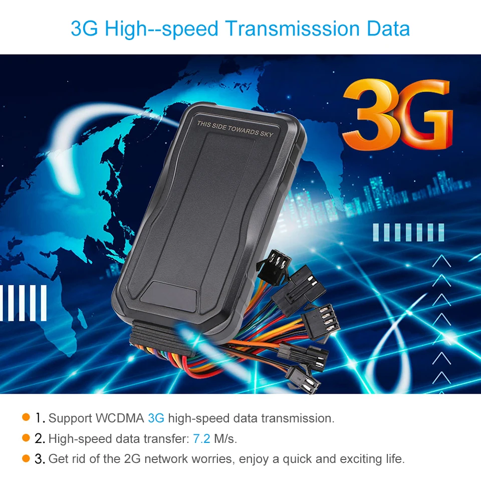 Concox GT06E 3g Автомобильный gps трекер в режиме реального времени отслеживание WCDMA