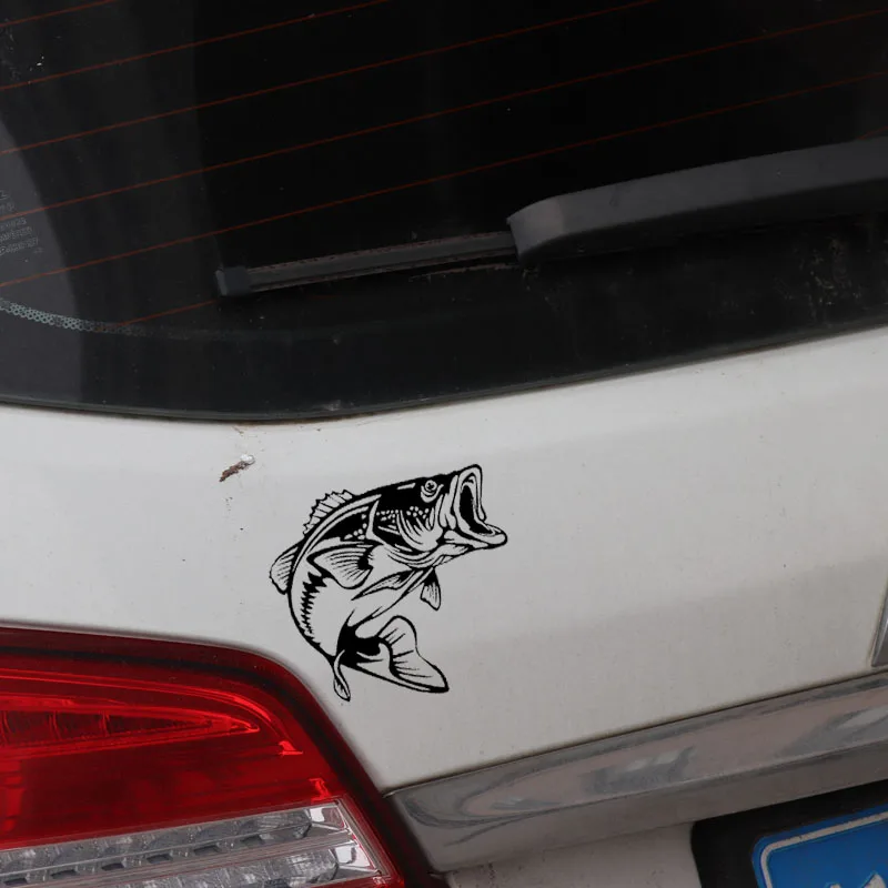 

Car Sticker Motorcycle Sticker Bass Decal Car Sticker PVC Waterproof Sunscreen Fish Black/Silver 14.5cm * 13.7cm
