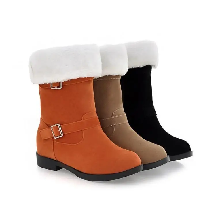 Женские зимние ботинки Резиновая обувь на резиновой подошве теплые из Pu