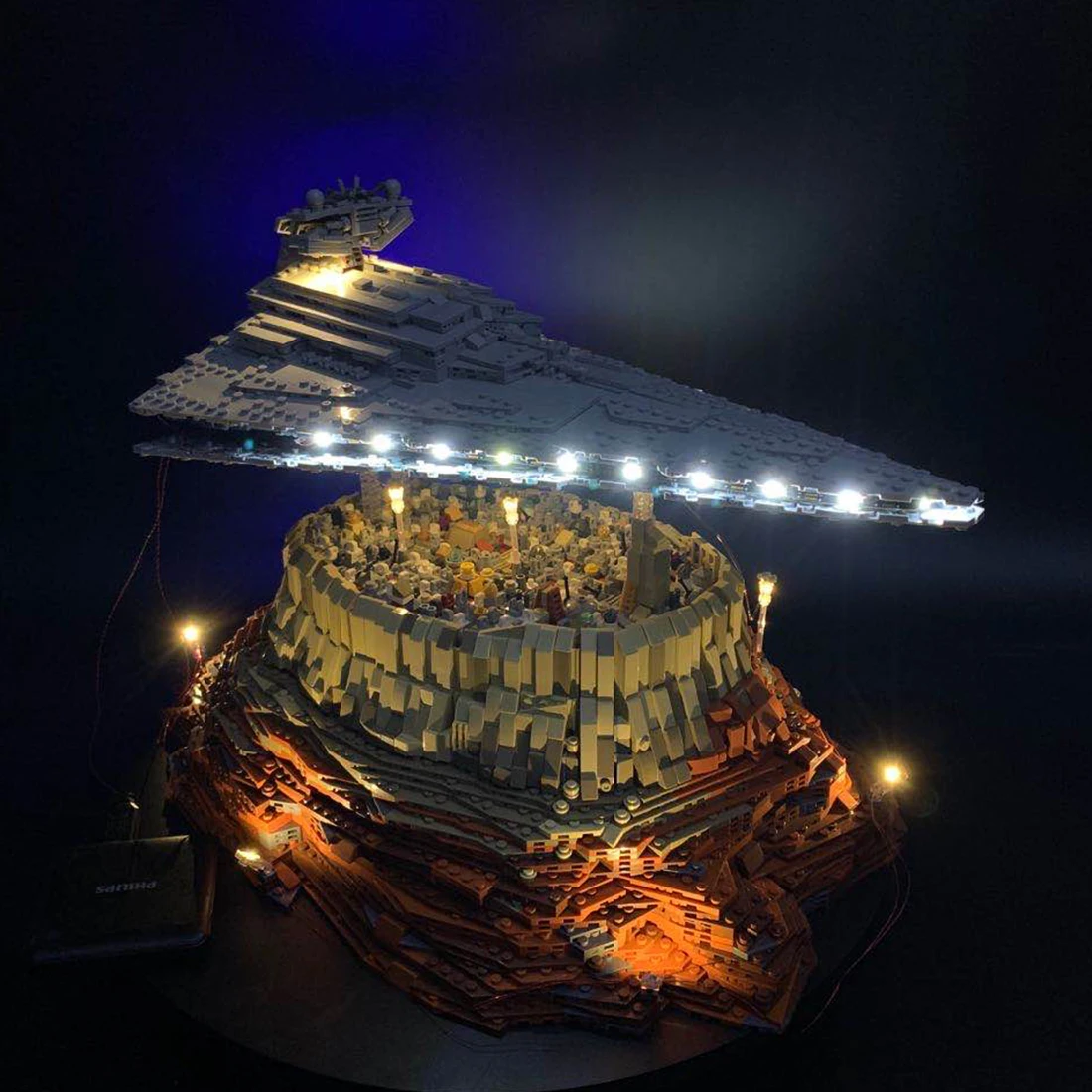

LED Lighting Kit For Moc The Empire Over Jedha City Empire Spaceship Model (LED Included Only, No Kit) For Children Kids Toys