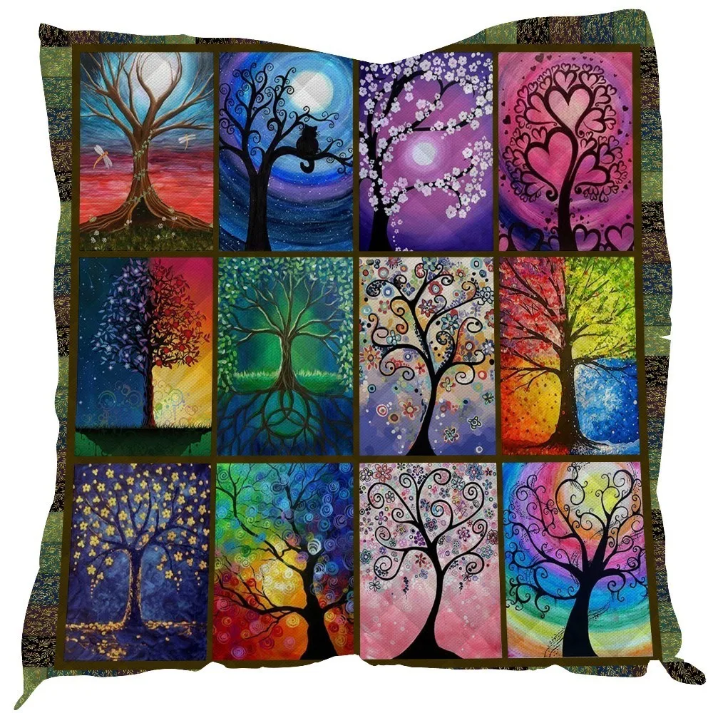 Абстрактный узор с изображением леса домашний диван покрывало одеяло