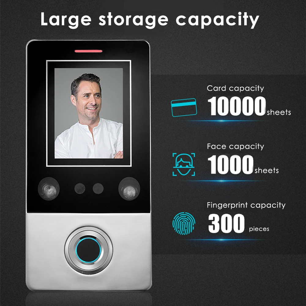 face recognition smart lock access control door opener with fingerprint sensor rfid door access control system free global shipping