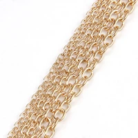 5mlot 346mm metal open link chain charm antique bronze golldsilvercolors for jewelry making diy bracelet necklace chains