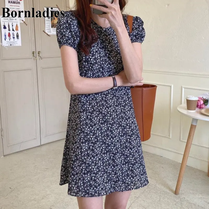Женское Короткое мини-платье Bornladies Сексуальное Милое ТРАПЕЦИЕВИДНОЕ ПЛАТЬЕ С