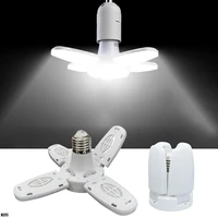 e27 mini led bulb fan blade timing lamp foldable energy saving four leaf lamp pendant lamp