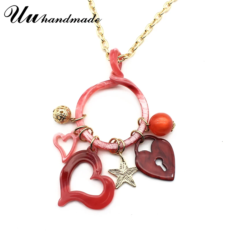 Ожерелье-макси из цинкового сплава с подвеской-бахромой | Украшения и аксессуары