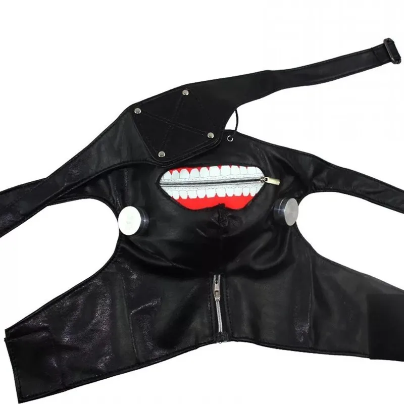 Anime Tokyo Ghoul Cosplay Mask Kaneki Ken And Wig Adjustable Zipper Masks Accessories Halloween | Тематическая одежда и