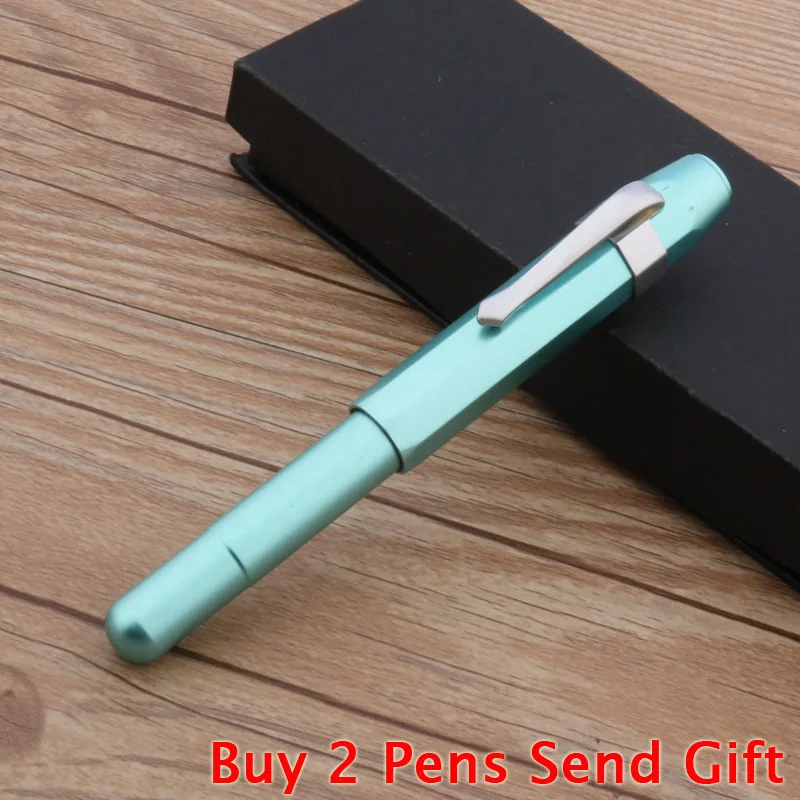 Matte Sky Blue Классический дизайн Kaweco латунная Спортивная карманная авторучка тяжелый металл медь ручка для письма может гравировать купить 2 ручки отправить подарок - Цвет: Matte Sky Blue