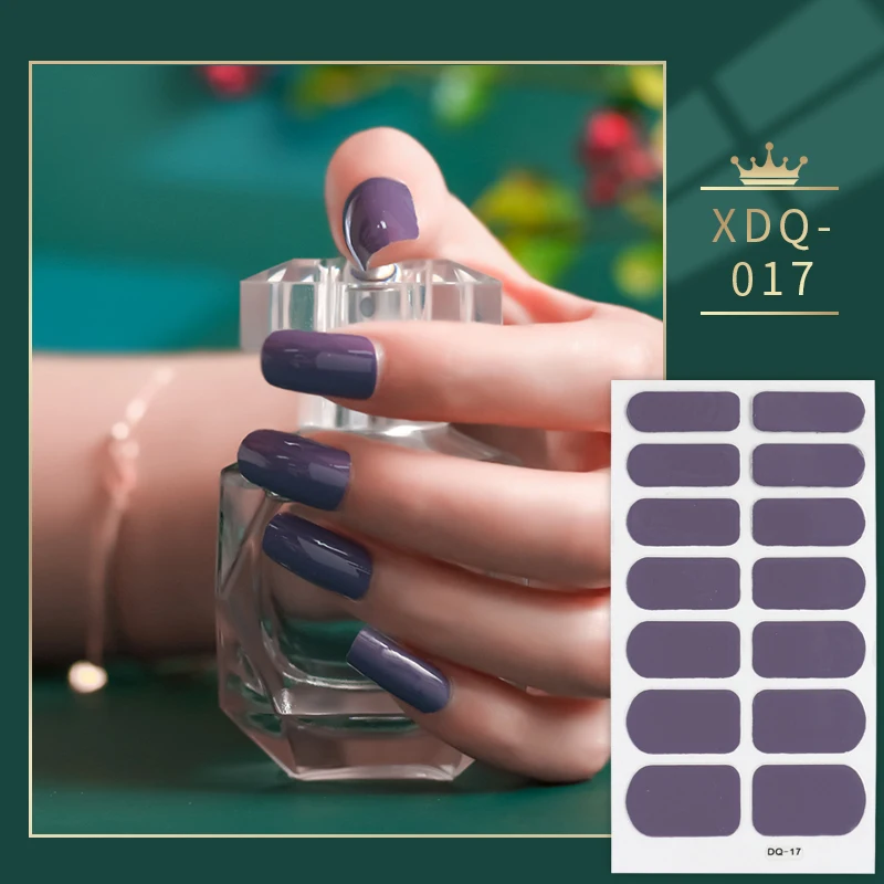 

Purple Nail Stickers Colorful Nail Art Self Adhesive Manicure Decoration Nail Wraps Nail Accessories Stickers for Nails Gifts