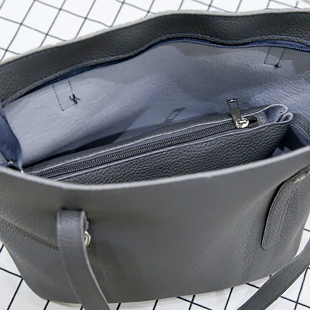 4 шт./компл. Сумки для Для женщин мода новый кожа из четырех частей через плечо