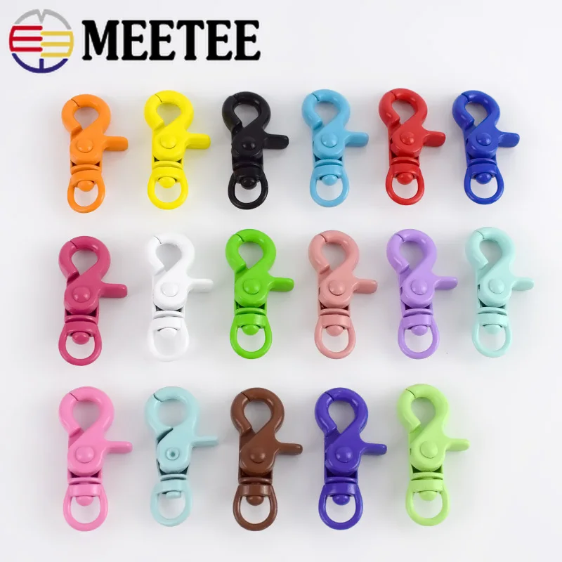 Meetee 5/10 шт 20х43 мм цветной брелок с пряжкой замок Омаров DIY украшения ручной работы