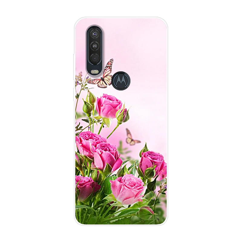 42 Для Motorola One Action чехол 6,3 ''мультяшная мягкая ТПУ Силиконовая задняя крышка для MOTO One Action OneAction чехол для телефона funda One Vision - Цвет: 42