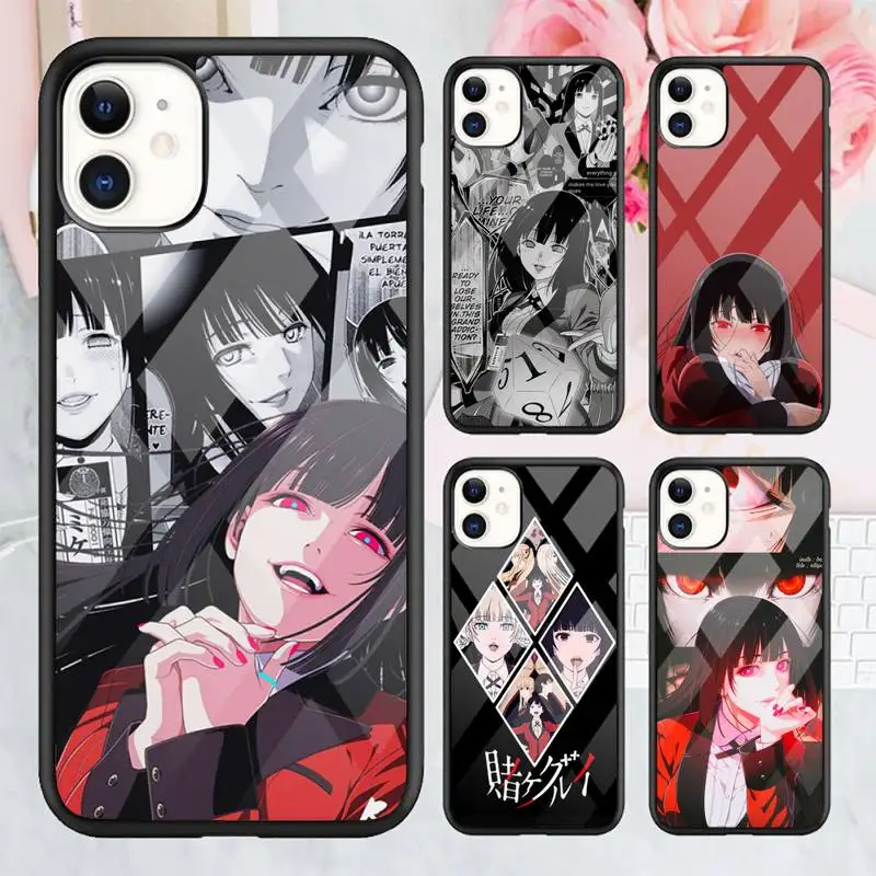 

Crazy Excitement Manga Kakegurui Phone Case TPU+PC For iPhone X XR XS 11 12 mini Pro MAX 7 8 Plus