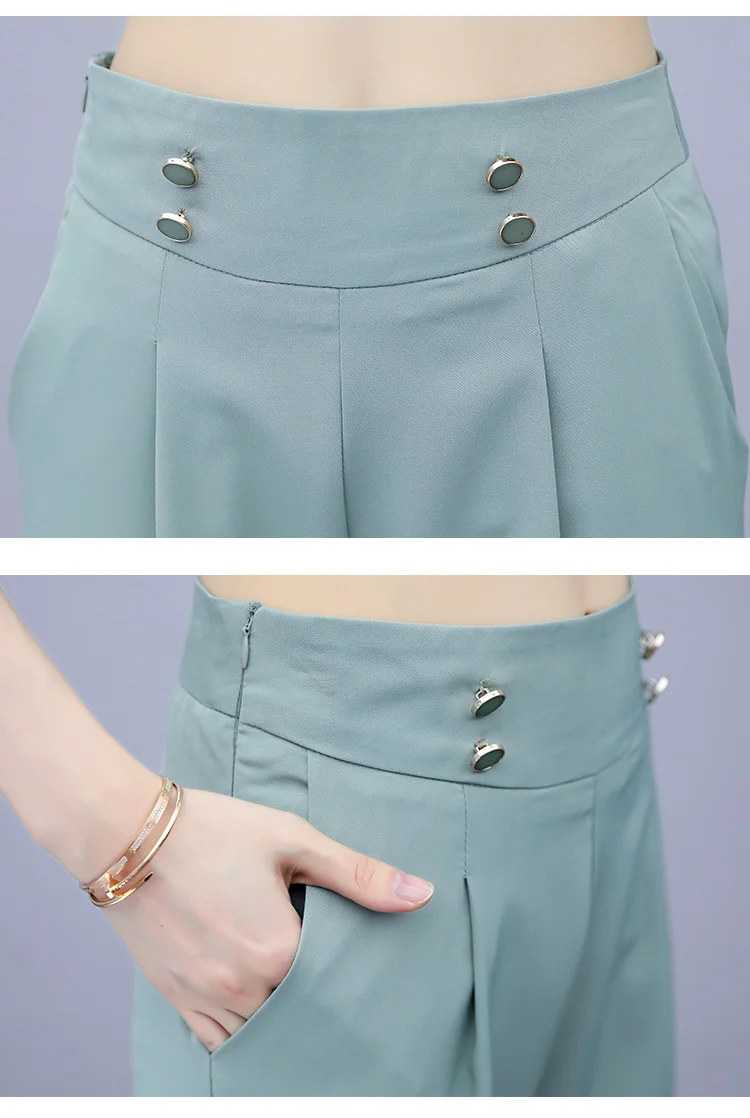 

High Quality 2 Piece Sets Womens Outfits Floral Two Piece Set Top And Pants Chiffon Survetement Femme Matching Sets Clothes