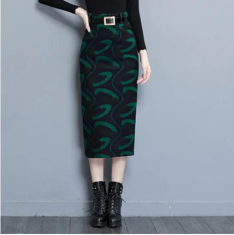 2020 новый элегантный халат OL Офисная Рабочая одежда юбки с принтом корейские