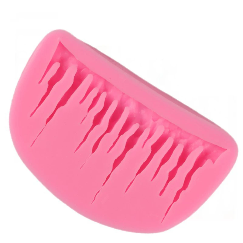 Icicles украшения для торта силиконовая форма сосулька граница Sugarcraft ледяные