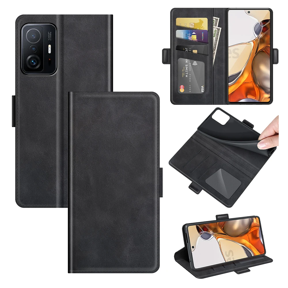 

Чехол-книжка для Xiaomi 11T, кожа, магнитный
