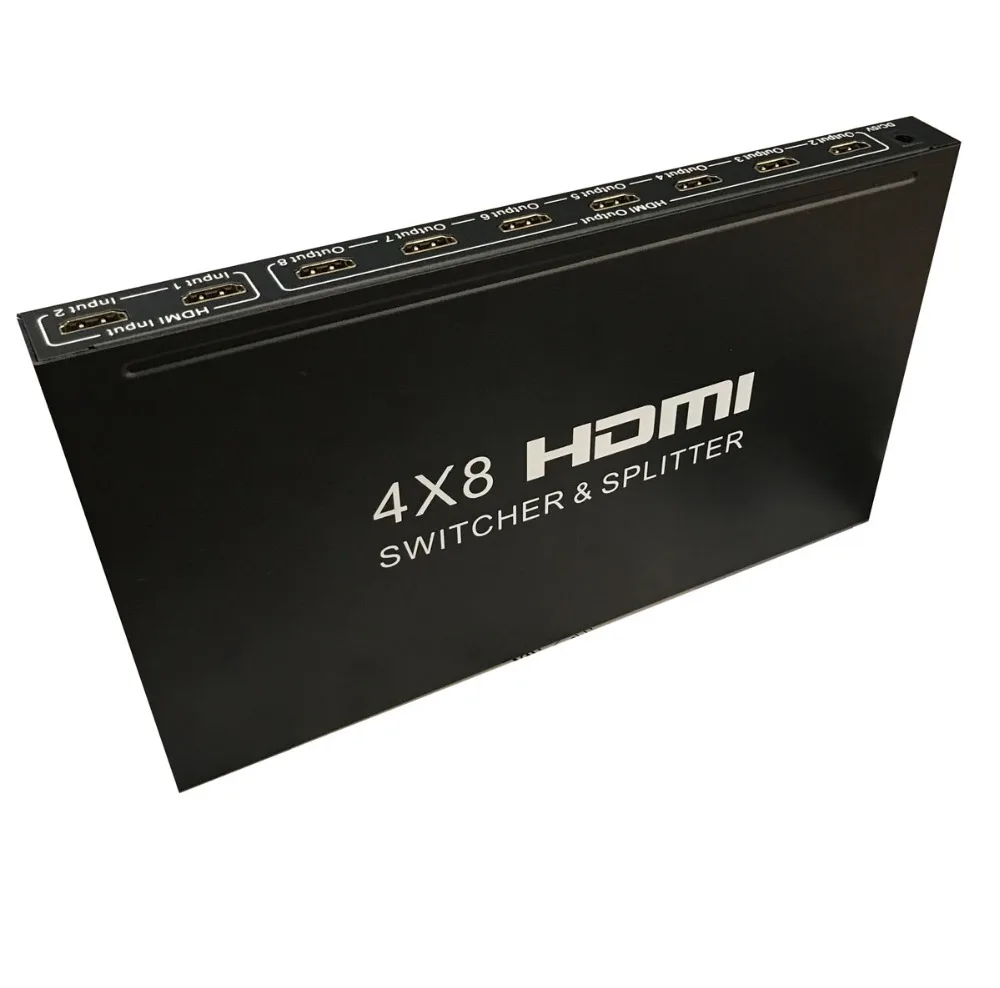 

HDMI-переключатель, разветвитель, аудиовывод, 4 входа, 2, 3, 4, 5, 6, 7, 8, 1080P, для ноутбуков, ПК, ТВ, мониторов