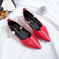 2021 new women suede flats shoes fashion basic pointy toe ballerina ballet flat slip on women shoes q193