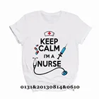 Футболка женская летняя с коротким рукавом и принтом медсестры