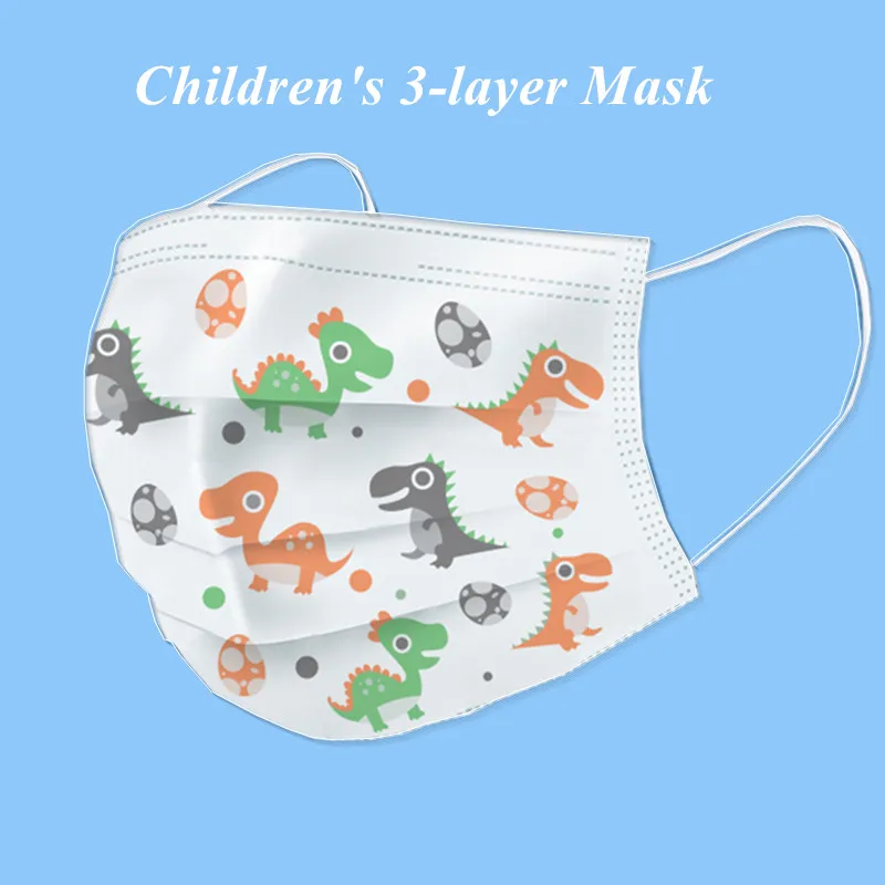Маска одноразовая Нетканая для лица с мультяшным принтом 50/100 шт.|mouth face mask|masks