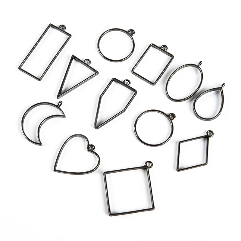 

New And High Quality Metal Geometric Hollow Frame Bezel Mold UV Epoxy Resin Mold Diy Drip Oil Drip Glue Jewelry Accessories