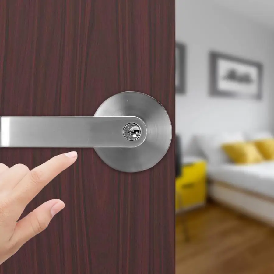 Внутренний современный дверной замок с одной ручкой универсальный для входной