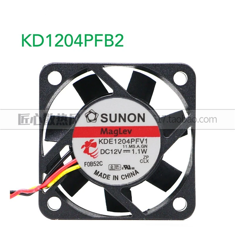 New original KDE1204PFV1 4cm 4010 12V 1.1W magnetic levitation ultra-quiet computer CPU cooling fan | Fans &amp Cooling