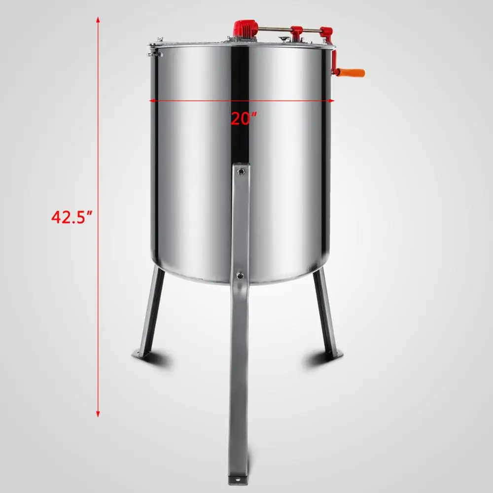 Ручная медогонка центрифуга Inoxy 4 Кадри пчелы 53x53x78 см