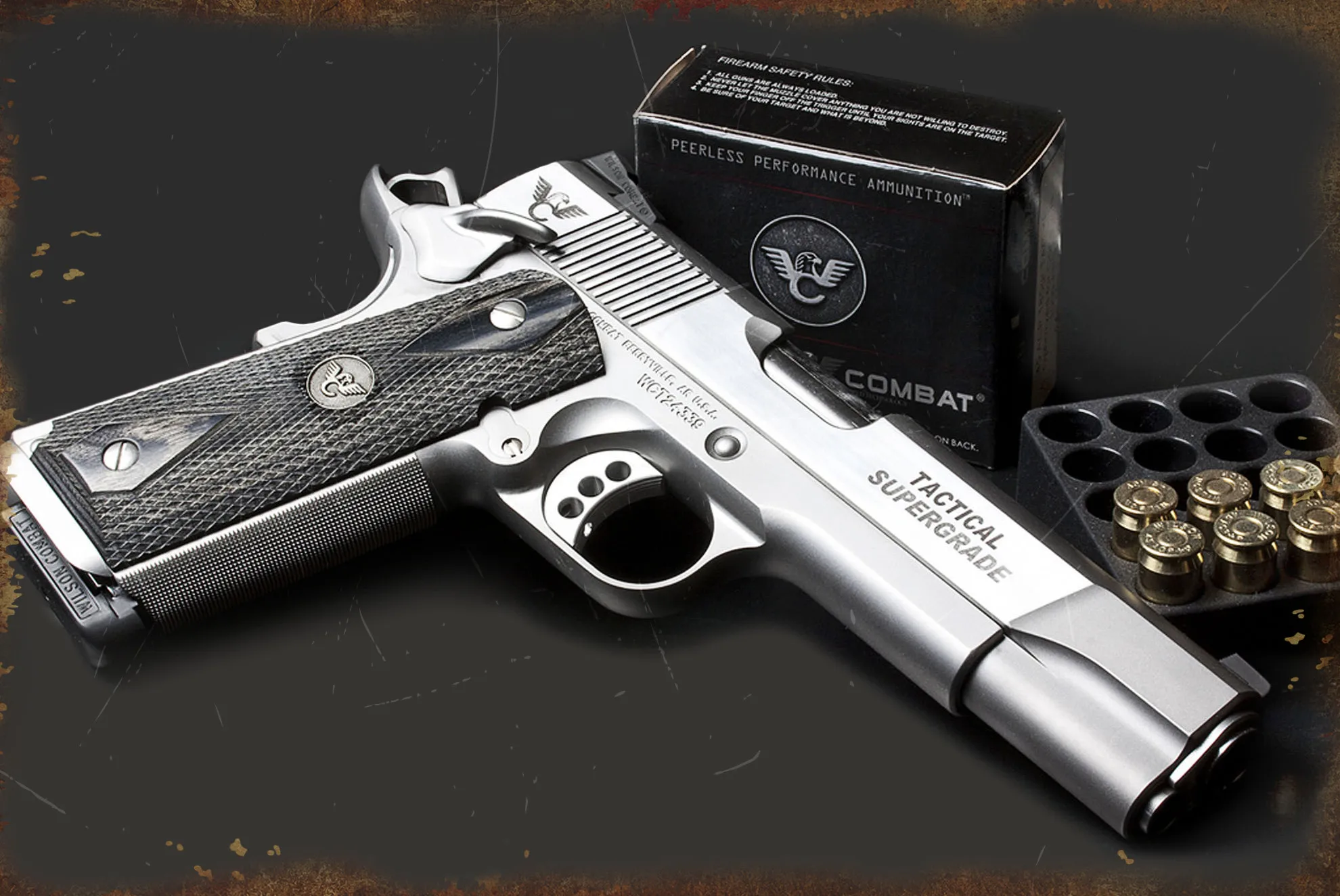 

armas de co2 gas pistola with 12 Gram (15 Pack) and 500 Lead Pellets Wall Tin Sign