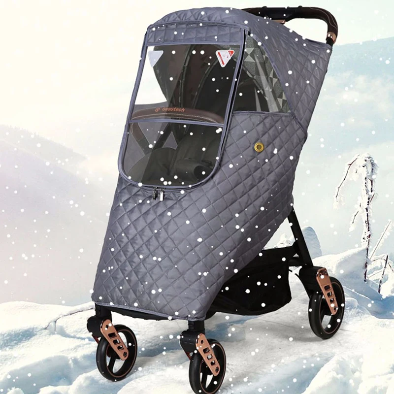 Универсальный Зимний утолщенный чехол для коляски от солнца, дождя Защита от ветра и пыли Чехол для детской коляски от AliExpress WW