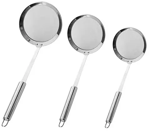 

Stainless Steel Fine Mesh Colander Kitchen Strainer, Fine Sieve Strainer, Fine Sieve Sieve with Long Handle for Kitchen Cooking