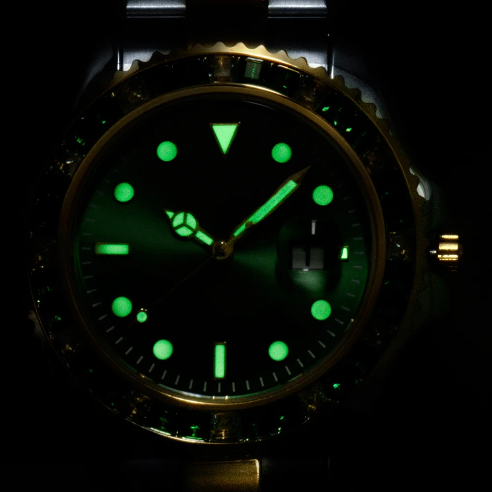 

Dropshipping Daytona Iced Out Watch for Men Hot Fashion Mens Quartz Watches Man Waterproof Bling Diamond Reloj Hombre Male Clock