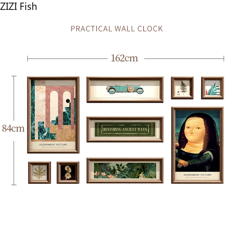 Картины HD настенная роспись в средневековом стиле ретро Настенная коричневая