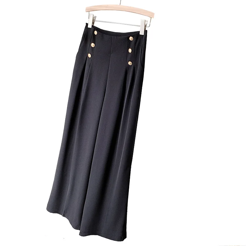 

Ice Silk Office Wide-Leg Suit Pants Women's Spring Summer New Korean-Style Loose Slimming Casual Straight-Leg Pants Pants