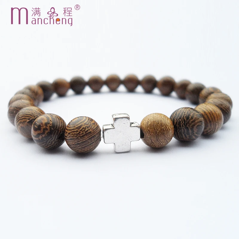 Натуральный Millettia лаурентии венге бусы католические с изображением девы Марии и