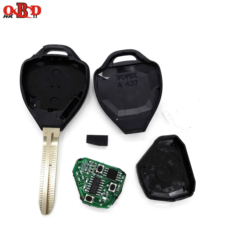 

2 Buttons Remote Car Key for Toyota Corolla RAV4 315MHZ With 4D67/G/4C Chip