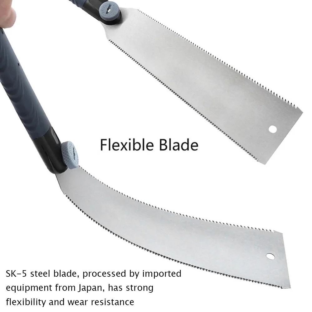 Двухсторонняя пила японская ручная деревообрабатывающая пластиковая ручка из